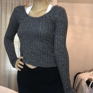 grey long sleeve